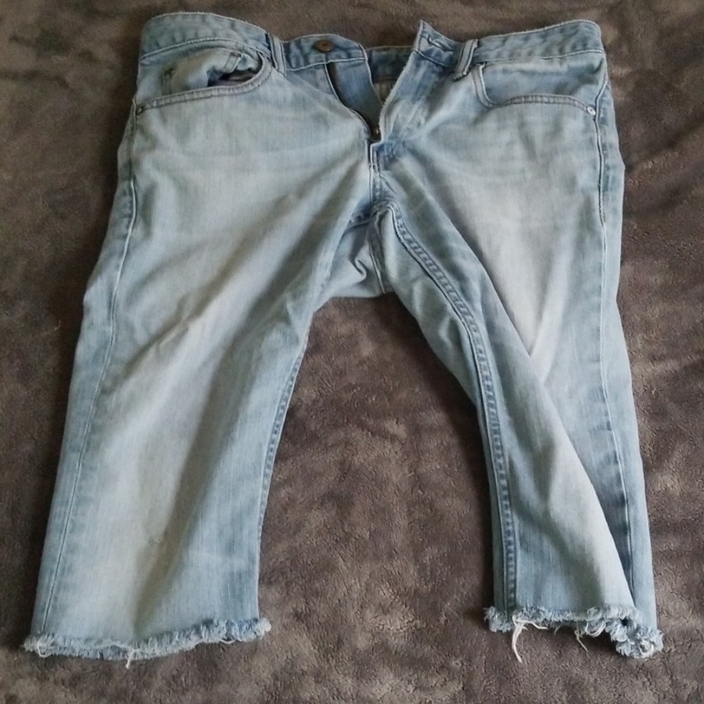 Long Jean shorts